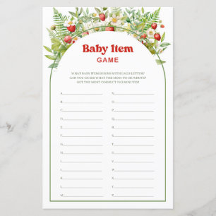 Boho Arch Berry Sweet Strawberry Baby Item Game