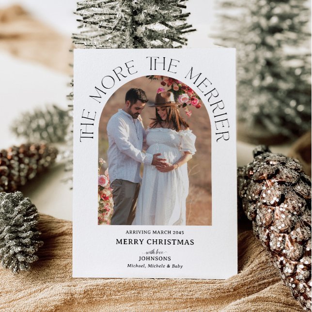 Boho Arch Quanto Mais Melhor Anúncio de Gravidez (Criador carregado)