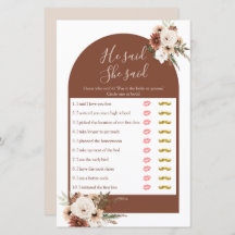 Boho Arch Terracota Ele disse que ela disse que ti