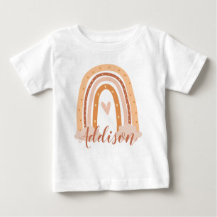 Boho Arco-Íris Neutro Kids Toddler T-Shirt