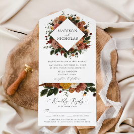 Boho Autumn Floral Wedding