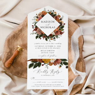 Boho Autumn Floral Wedding