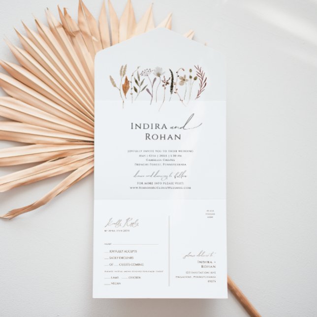Boho Autumn Wildflower | Selo E Envio Casuais (Criador carregado)