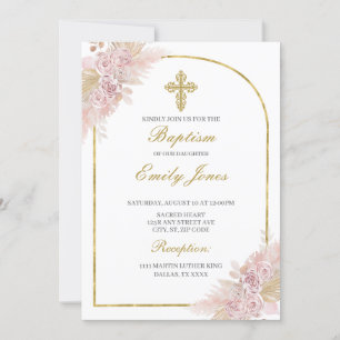 Boho Baptism convite