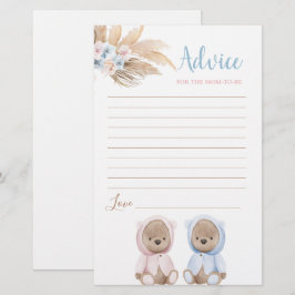 Boho Bear Twins Aconselha a mamãe a ser chamada