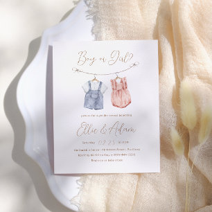 Boho Bebê Roupas Orçamento Gênero Rever Convite