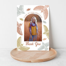 Boho Birds | Cartão de Agradecimento de Formatura 
