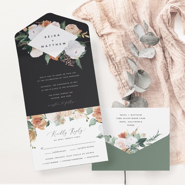 Boho Blooms | Casamento Floral Geométrico Moderno (Criador carregado)