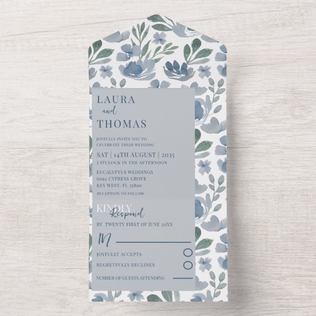 Boho Blue Watercolor (Interno)