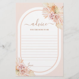 Boho Blush Desert Advise para a mamãe ficar com ca