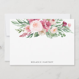 Boho Blush e Primavera Rosa Watercolor Floral
