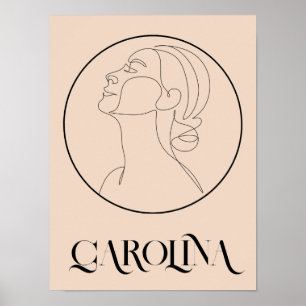 Boho Bohemian Abstrato Minimesyle Poster