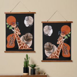 Boho Bohemian Animal Modern Art Giraffe Wall Decor