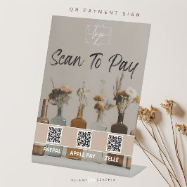 Boho Botles | Flores | Código QR | Sinal de Pagame