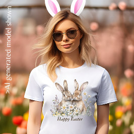 Boho Bunny e uma camiseta feminina com mensagem pe