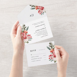 Boho Buquê com Rosas Casamento