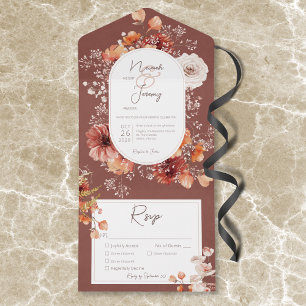 Boho Burnt Orange Rust Fall Floral 3 Janta