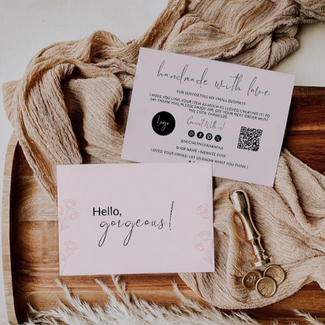 Boho Business Cartões de agradecimentos (Boho Business Thank You Card)