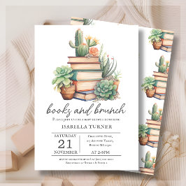 Boho Cactus Books e Convite para Chá de fraldas Br