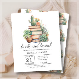 Boho Cactus Books e Convite para Chá de fraldas Br