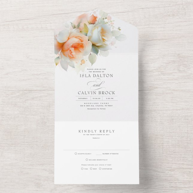 Boho Casado de Flores de Rosa de Luz Suave Elegant (Interno)