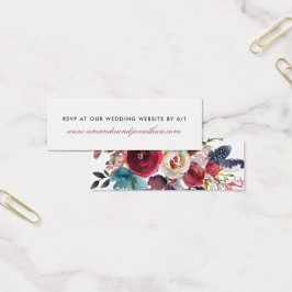 Boho Chic Burgundy e Casamento outono de outono de