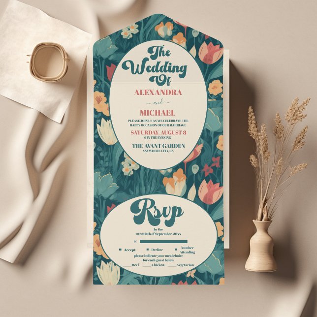 Boho Chic - Casamento Floral Colorido (Criador carregado)