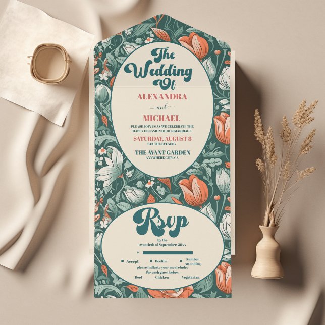 Boho Chic - Casamento Floral Colorido (Criador carregado)