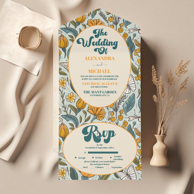 Boho Chic - Casamento Floral Colorido (Criador carregado)