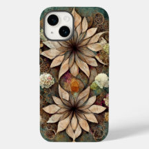 Boho chic floral capas de iphone