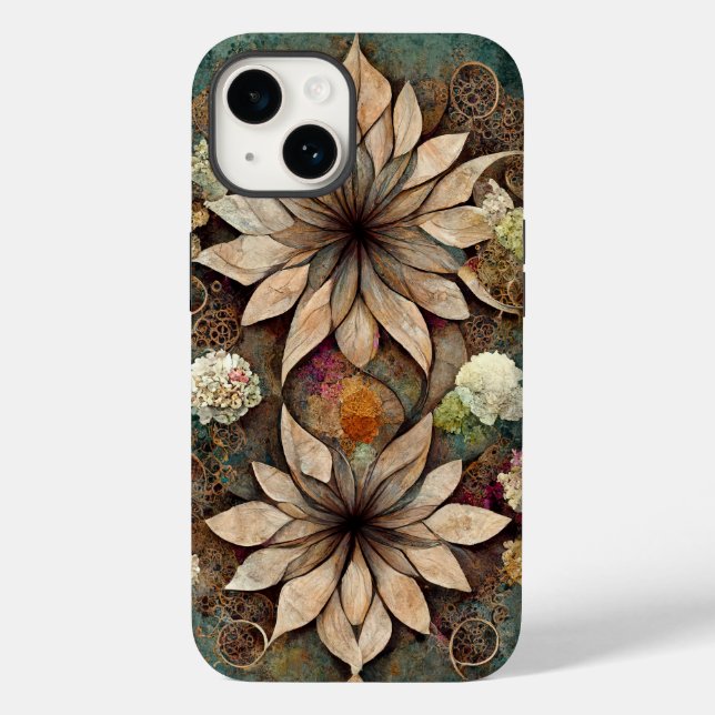 Boho chic floral capas de iphone (Verso)