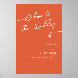 Boho Chic Poster Sinal Bem-vindo.