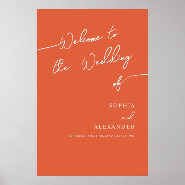 Boho Chic Poster Sinal Bem-vindo. (Frente)