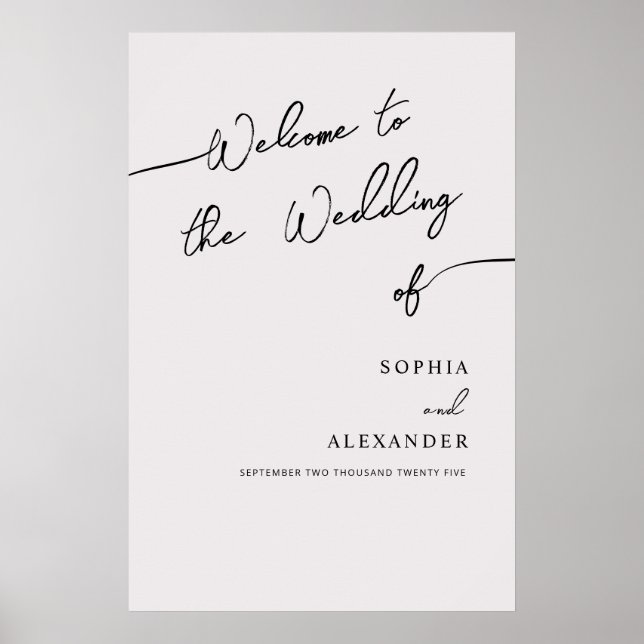 Boho Chic Poster Sinal Bem-vindo. (Frente)