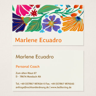 Boho Chic Retro Floral Padrão Feito à Mão