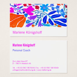 Boho Chic Retro Floral Padrão Feito à Mão