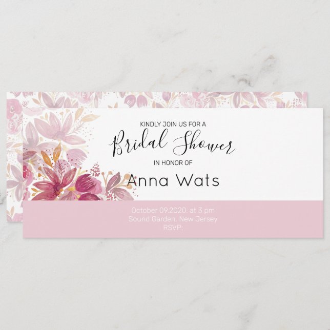 Boho Chic Terracotta Blush Floral (Frente/Verso)