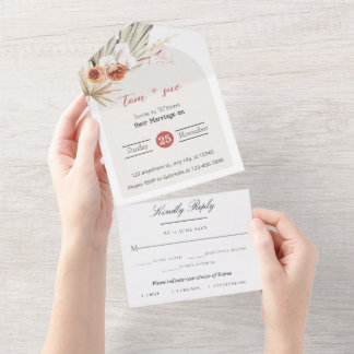 Boho Chic Watercolor Casamento Floral
