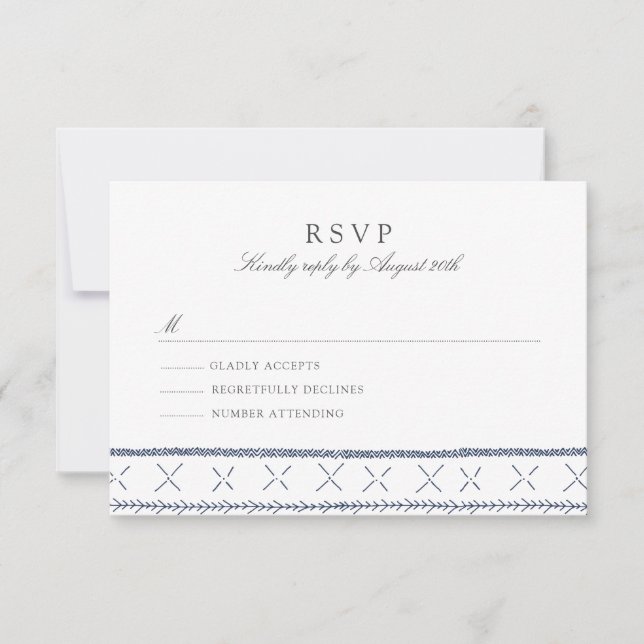Boho Chic Wedding RSVP (Frente)