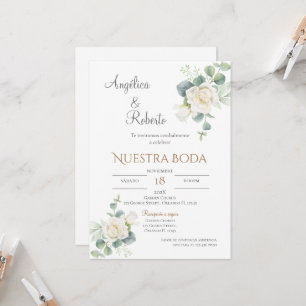 Boho - Convite De Casamento Espanhol