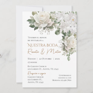 Boho - Convite De Casamento Espanhol