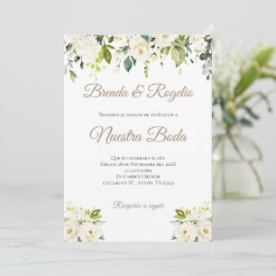 Boho - Convite De Casamento Espanhol