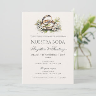 Boho - Convite De Casamento Espanhol