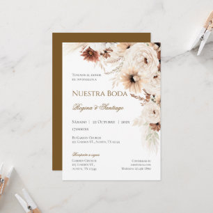 Boho - Convite De Casamento Espanhol