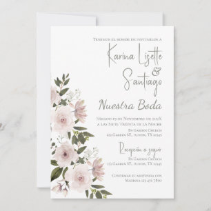 Boho - Convite De Casamento Espanhol