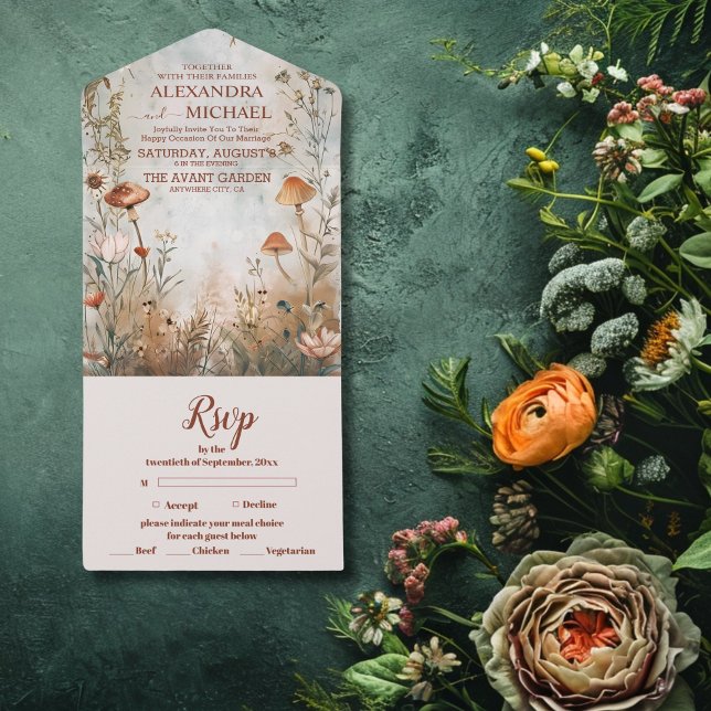 Boho Country de Casamento de Flores Selvagens (Criador carregado)