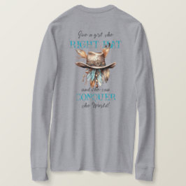 Boho Cowgirl Hat Long Sleeve T-shirt