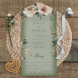 Boho Cream Rosa Sage Janto Verde