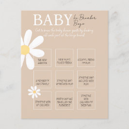 Boho Daisy Floral Baby Ice Breaker Jogo