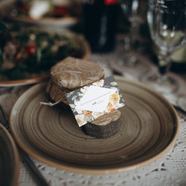 Boho Dark Floral | Cartão de Casamento